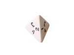 Opaque White D4 4-Sided Polydice